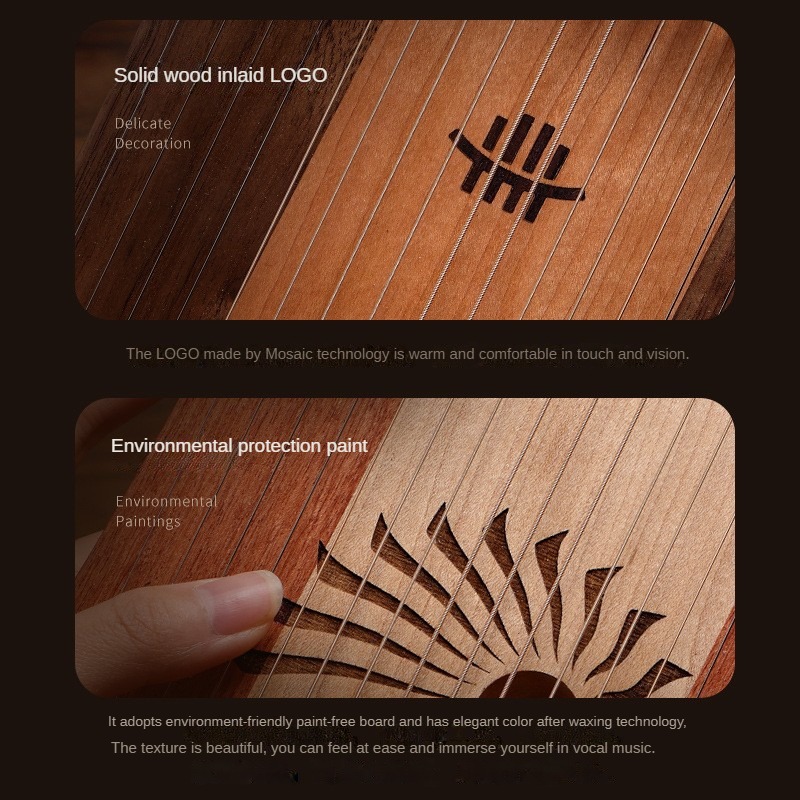 Arpa Lira Wooden Harp Guitar Oud Children's Musical Instrument Harp A Musical Law Lira Music Tool Wargan Music Monuments