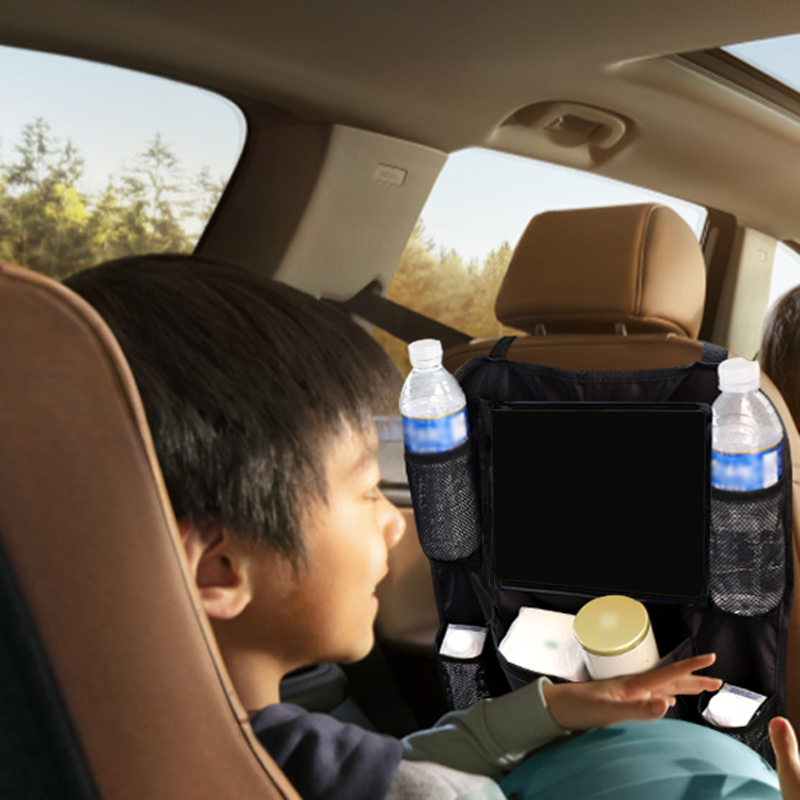 Car Back Seat Storage Bag 9 Pockets Auto Interior Organizer Space Saver Car Rear Seat Goods Stowing Tidying Bags