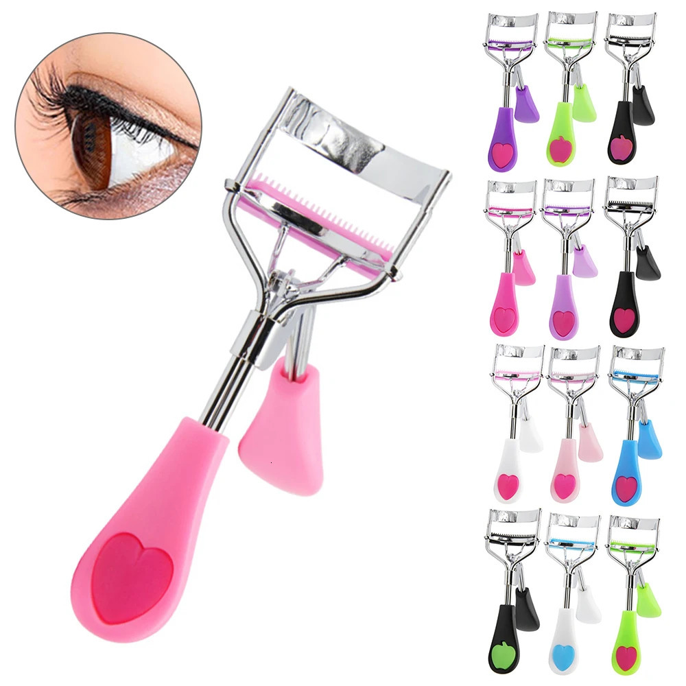 1PC Lady Professional Eyelash Curler With Comb Tweezers Curling Eyelash Clip Cosmetic Eye Beauty Tool maquillaje 240621