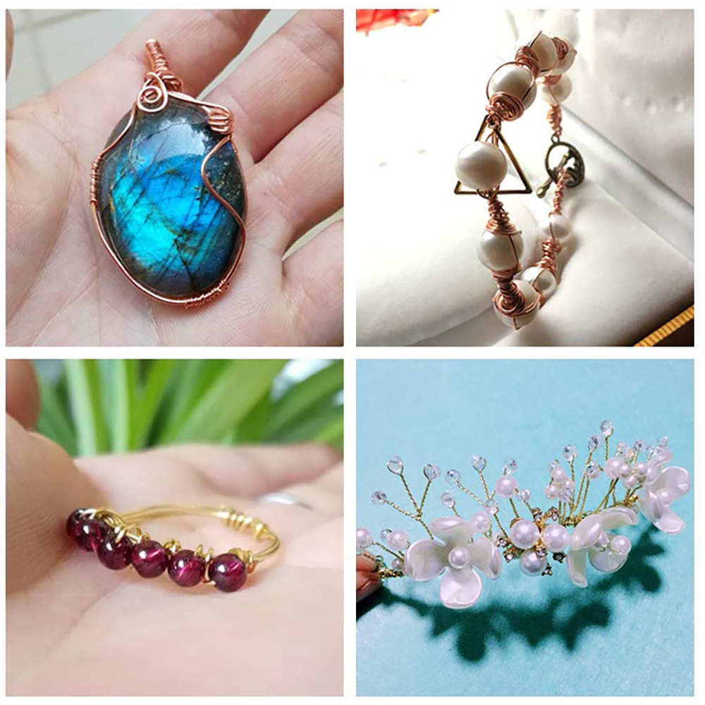 1Roll 0.15~1.0mm Craft Copper Wire Permanently Colored Wire for DIY Necklace Earring Jewelry Craft Bead Making