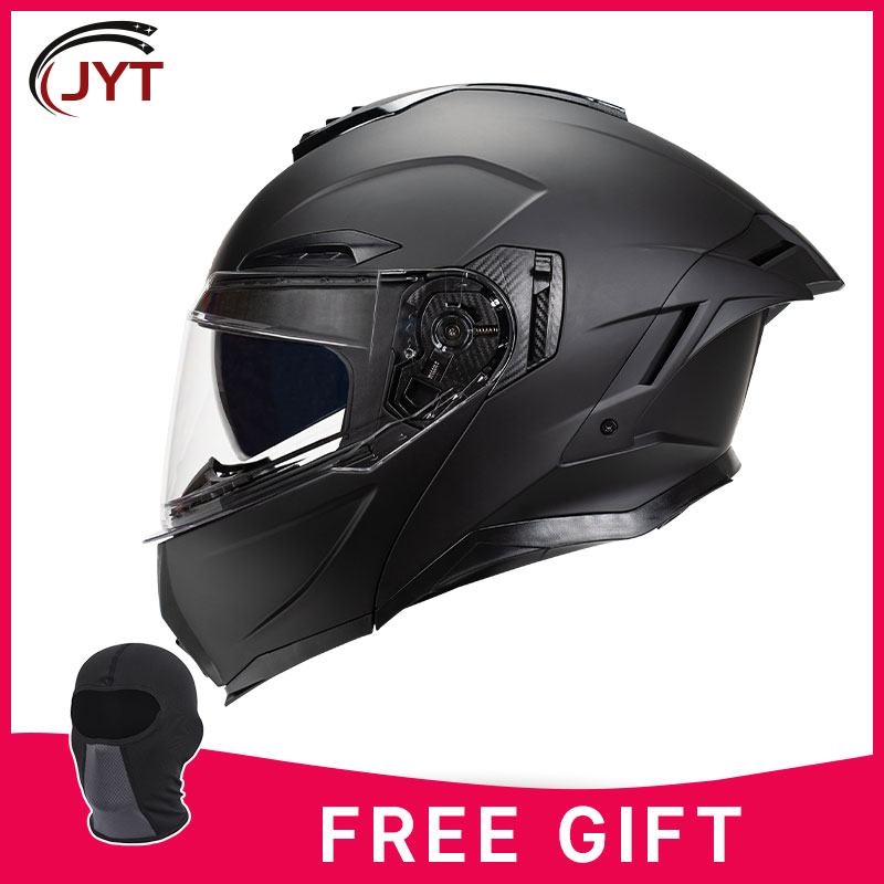 Men Flip Up Helmet Dual Lens Full Face Motorcycle Helmets Motocross Racing Modular Helmet Cascos Para Moto DOT Approved