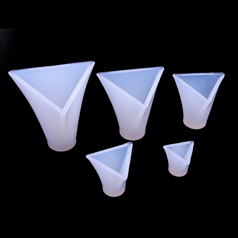 5Pcs/Set Pyramid Silicone Molds Resin Casting Mold Orgone Pyramid Mold Jewelry Tools