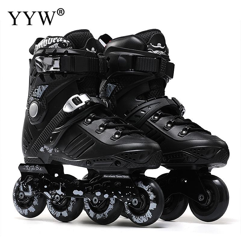 Professional Inline Roller Skates Adult Rollers Skating Shoes 4 Wheel Sneaker Slalom Speed Patines Free Skating Racing Skates