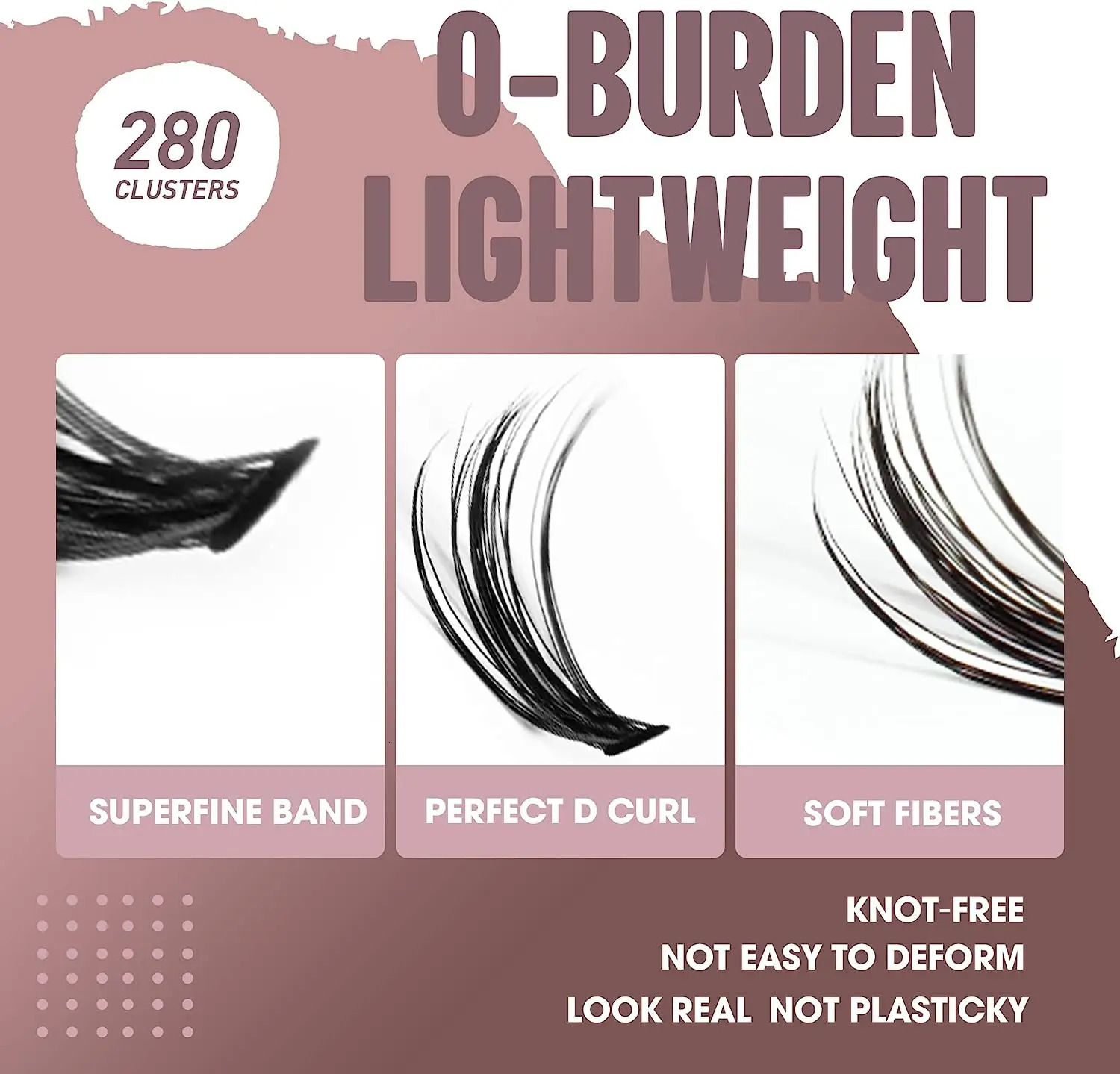 280pcs Individul Claster Eyeash Extension 30D/40D Mix Length DIY Cluster Lashes 240624