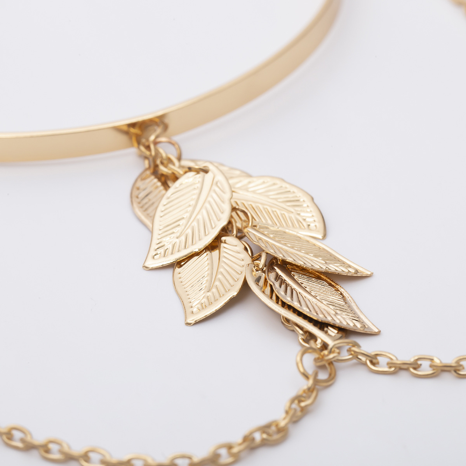 Arm Bracelet Chain Boho Retro Greek Leaf Style Adjustable Arm Bracelet for Women Girls Simple Retro Bracelet Bangle Jewelry