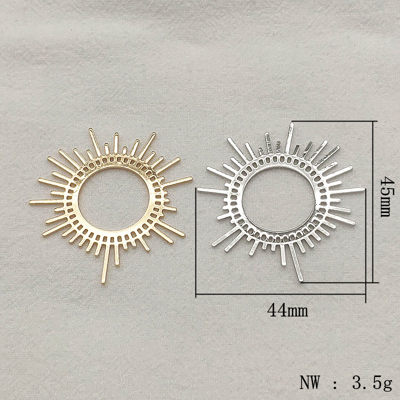 New Arrival! 45x44mm 50pcs Brass Pendants Flower Charm For Handmade Necklace Earrings DIY Parts,Jewelry Findings & Components