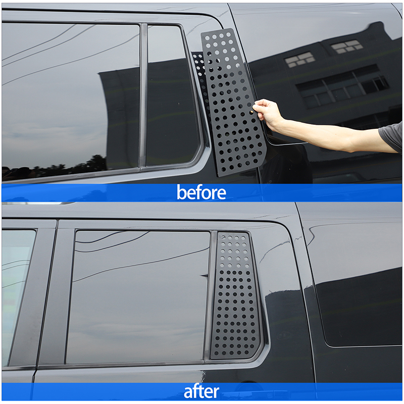 Placa protectora de vidrio para ventana trasera de coche, accesorios para Land Rover Discovery 3 2004-2009 Discovery 4 2010-2016, detalles exteriores