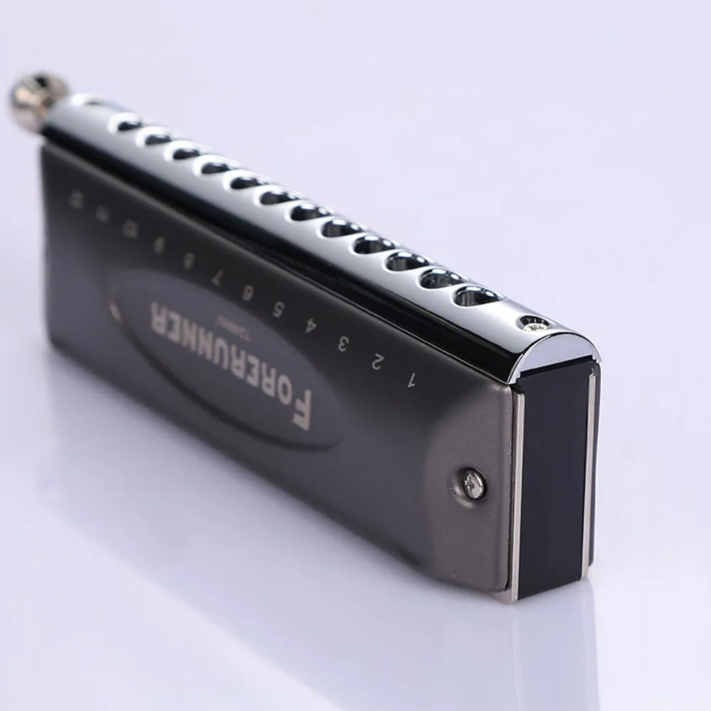 Easttop Chromatic Harmonica 12 Holes 48Tone Harp Mouth Organ Key C ABS Comb Silver Professional Musical Instruments