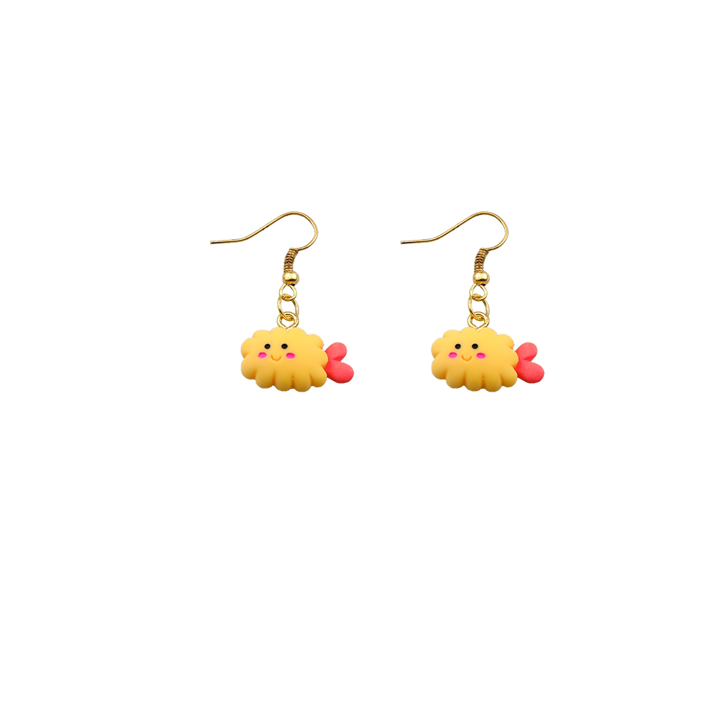 MM Creative Earring For Women Resin Hamburger French Fries Coke Drop Earrings Children Handmade Jewelry DIY Gifts