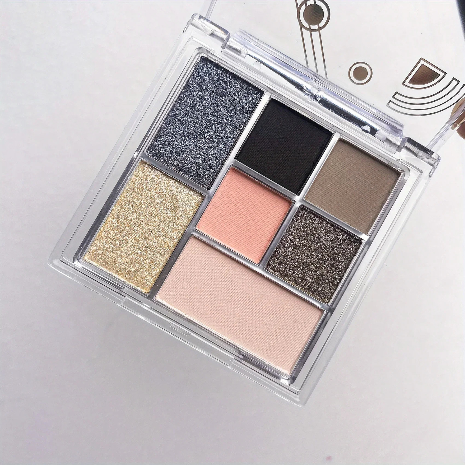 9 Color Black Eyeshadow Palette Long-lasting Color Eye Makeup Velvet Tinted Blendable Matte Shimmer Eyeshadow 240624