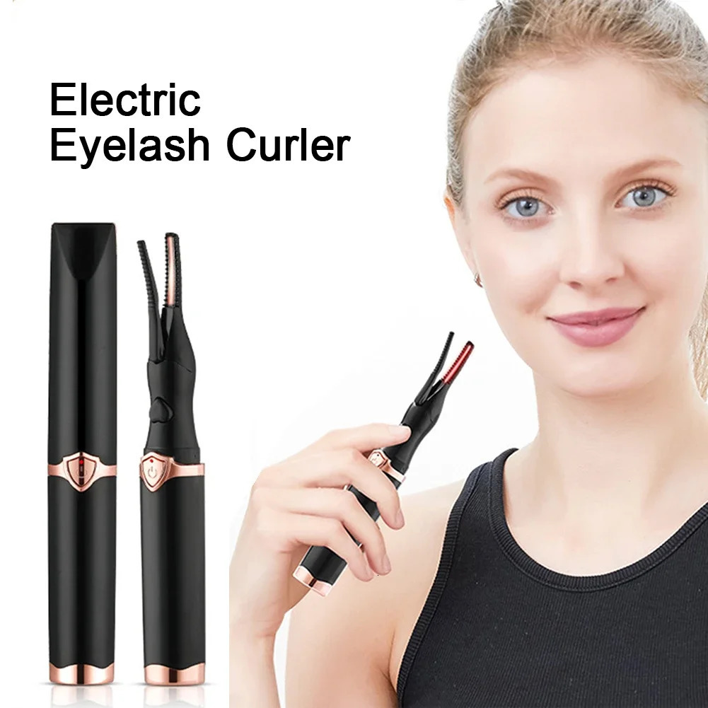 Portable 3 Temperature Mode Electric Heated Eyelash Curler Long Lasting Eyelash Makeup Tools Eyelash Curling Tools Makeup tools 240621