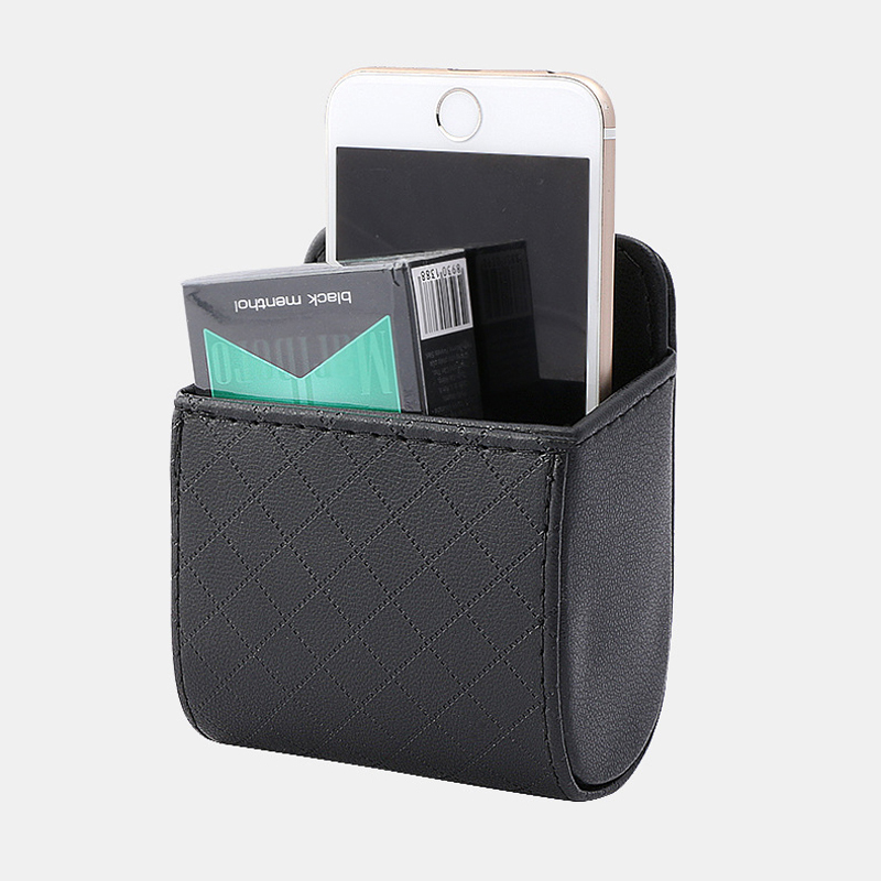 Car Air Outlet Mobile Phone Pocket Organizer Holder Hanging Sundries Storage Glasses Bag Auto Accessories Stowing Tidying