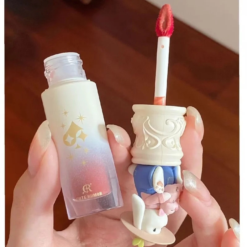 CUTE RUMOR Bunny Garden Party Mirror Lipstick Lip Mud Brightens Color Easy To Color Lip Gloss Lip Makeup Cosmetics 240621