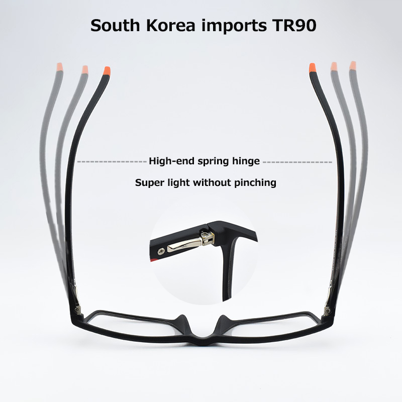 2024 new Brand TR90 glasses frame men myopia computer spectacle frames women Ultra light square eye glasses frames for men TH503
