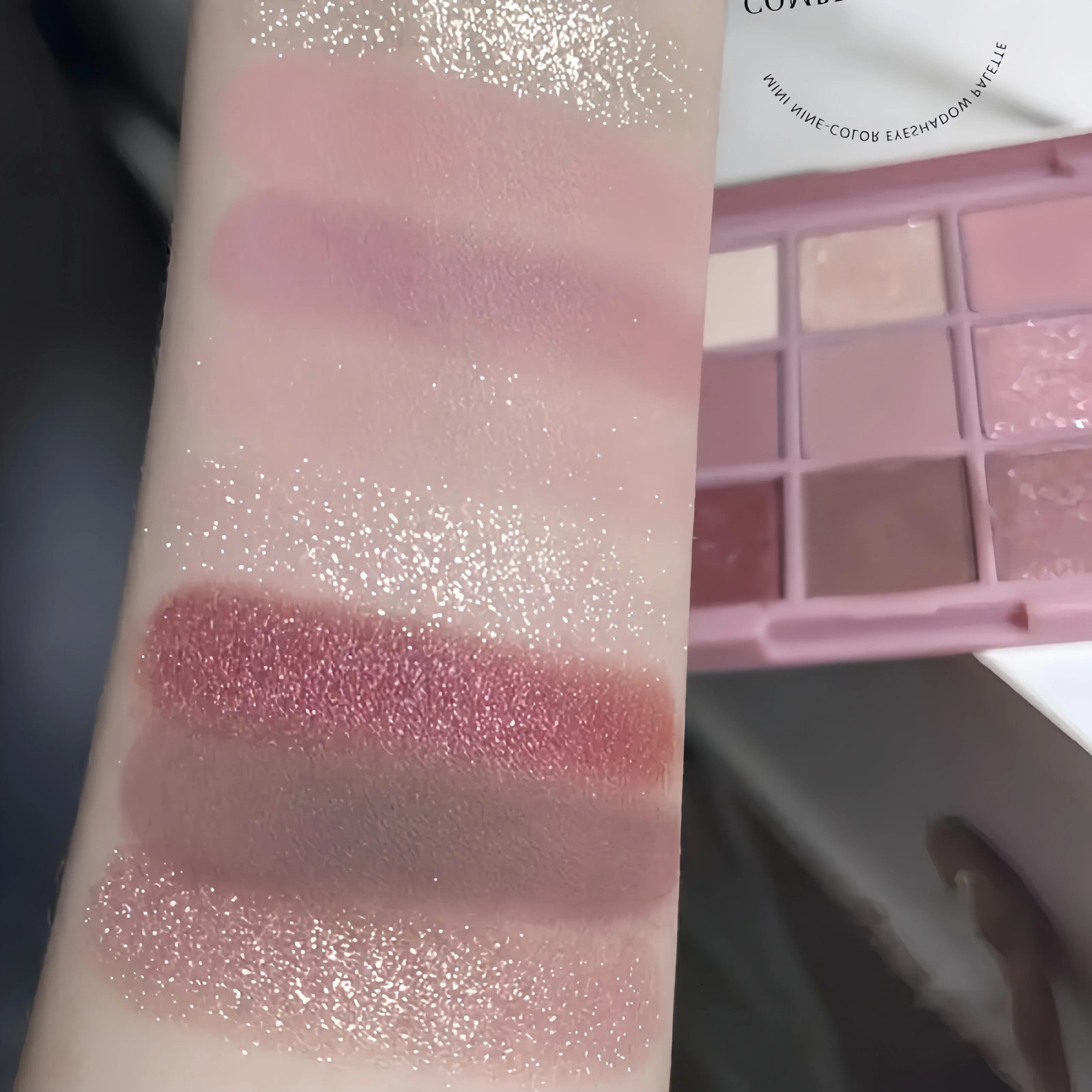 9 Color Smokey Eyeshadow Palette Color Glitter Pearl Matte Pressed Powder Waterproof Pigmented Eyeshadow Palette 240624