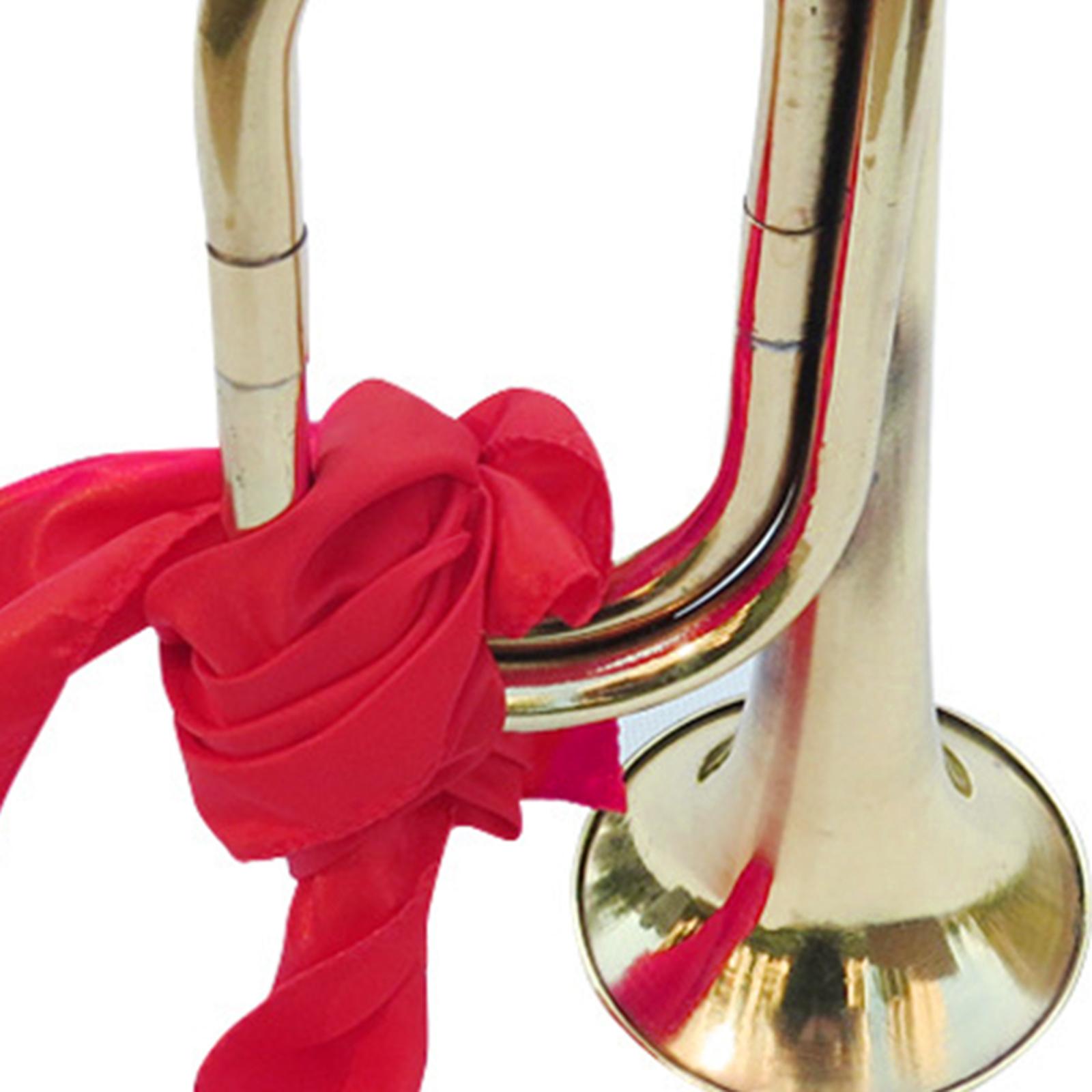 Trumpet Classic Music Instrument Marching Bugle Scout Bugle Solid Copper and Brass Bugle for Beginner Children Kids Adults
