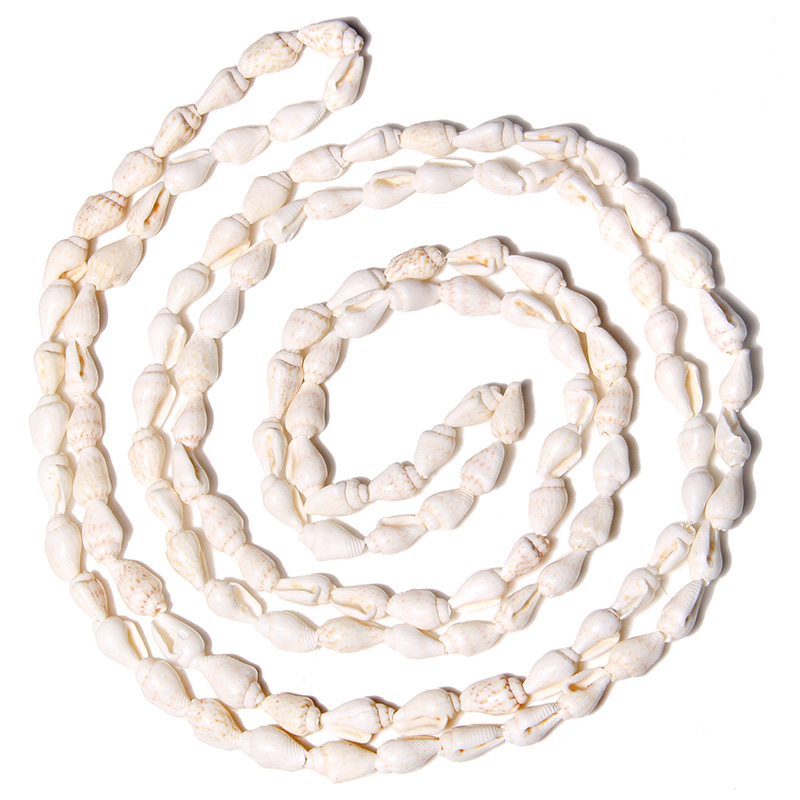 Natural Shell Beads Cowrie Snail Shape Shell Beads Conch Charm Spiral Seashells Strand For Jewelry Making DIY Accessories 15"