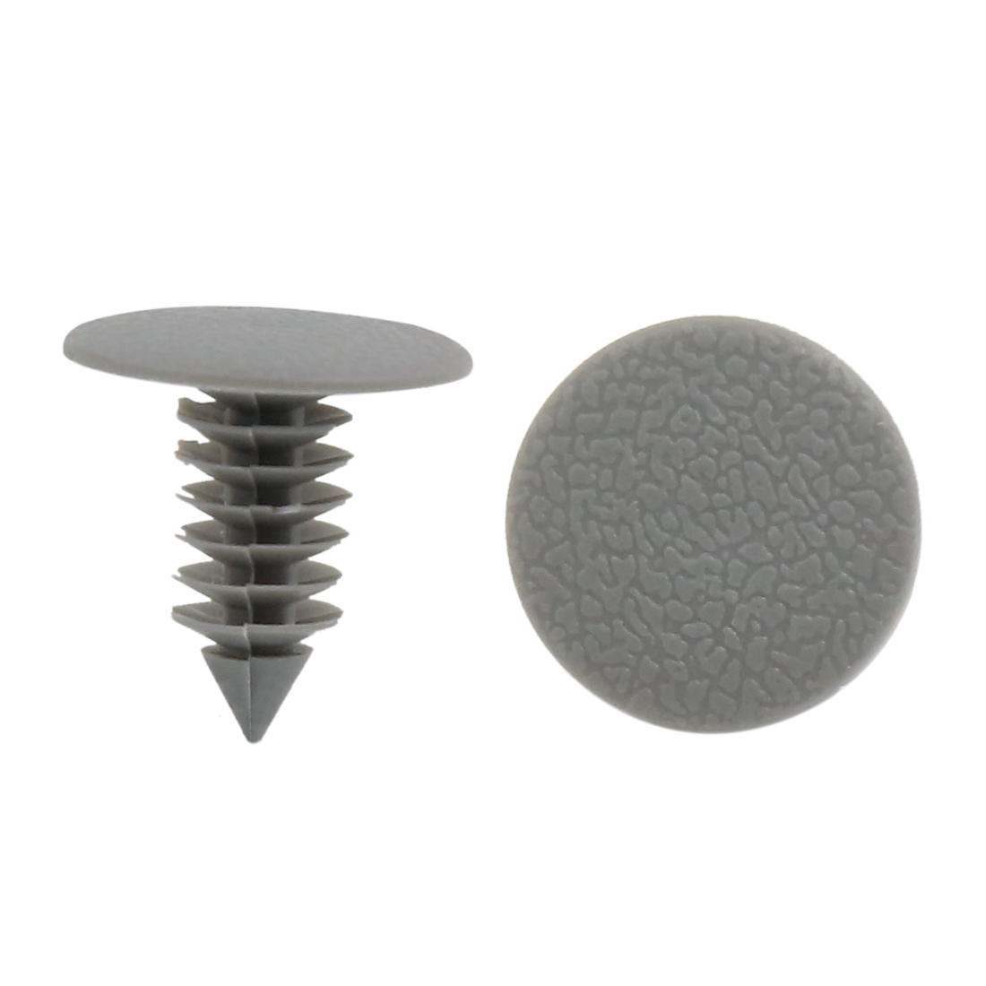 X Autohaux Vehicle Universal 10-100Pcs Gray Beige Plastic Door Bumper Push Rivets Clip 9mm Retainer Clips Fasteners For Auto Car