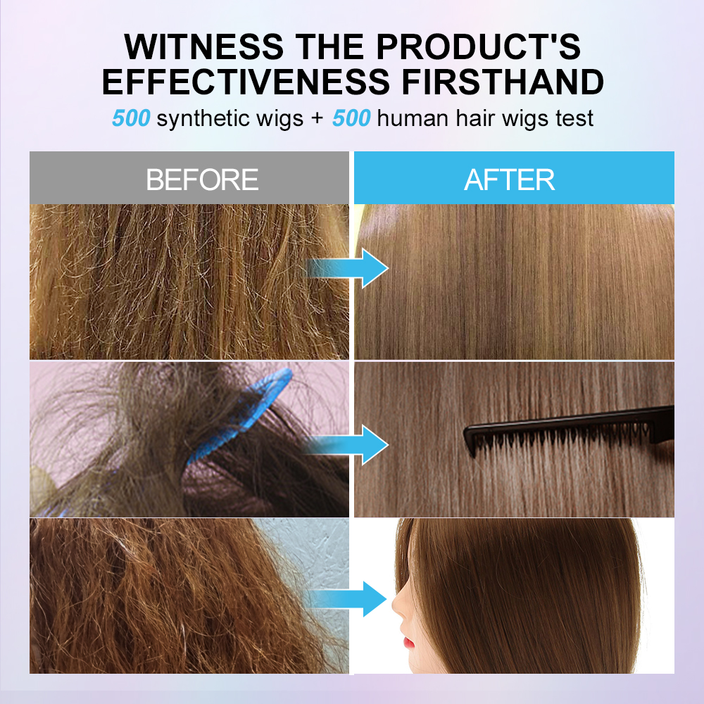 PURC Wig Shampoo And Conditioner Kit Coconut Oil Smoothing Shiny Hair Care Products for Wigs Women