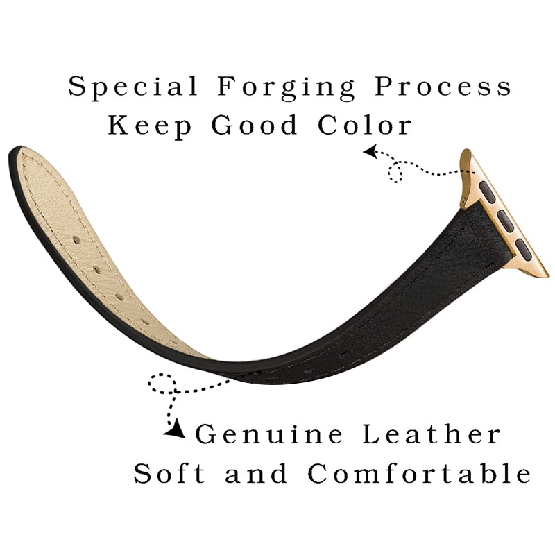 High Quality Leather Loop Bracelet Belt Band for Apple Watch 7 6 SE 5 4 42MM 38MM 44MM 40MM Strap for iWatch 41mm 45mm Wristband