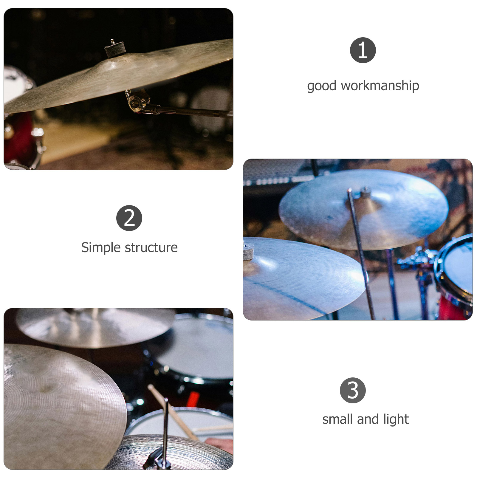 100pcs Drum Set Washers Tension Rod Washers Pads Plastic Drum Washers Instrument Accessories