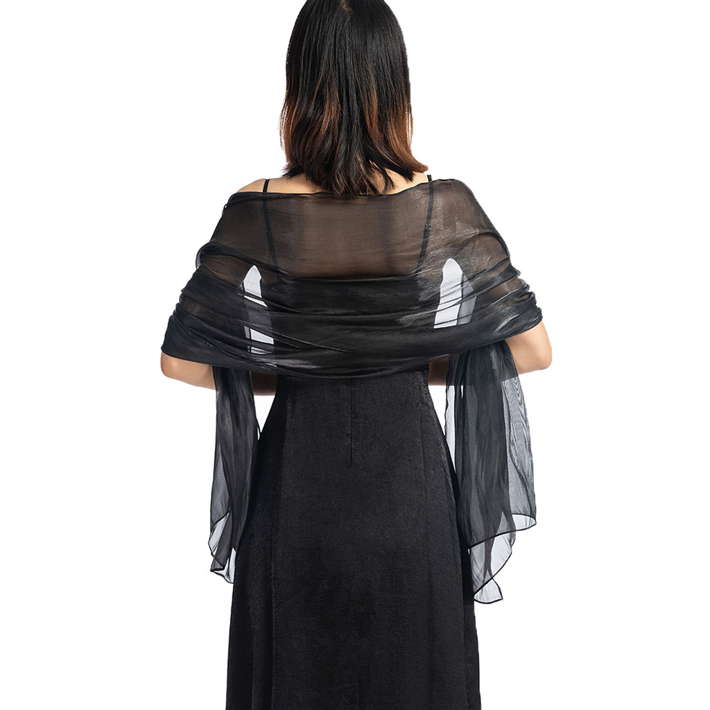 Shrugs And Boleros For Women Scarf Shawls For Dresses Evening Party Wrap Wedding Bridal Bolero Satin Pure Color Cape Bolero#25