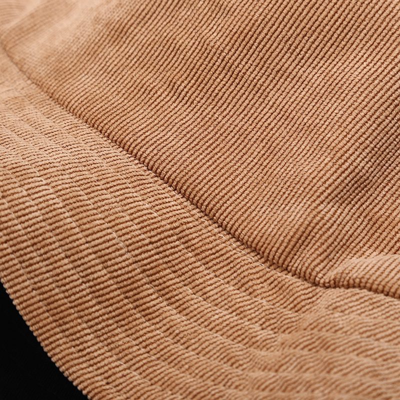 Solid Corduroy Bucket Hat Two Side Wear Unisex Bob Caps Hip Hop Gorros Men Women Simple Panama Cap Beach Fishing Outdoor Sunhat