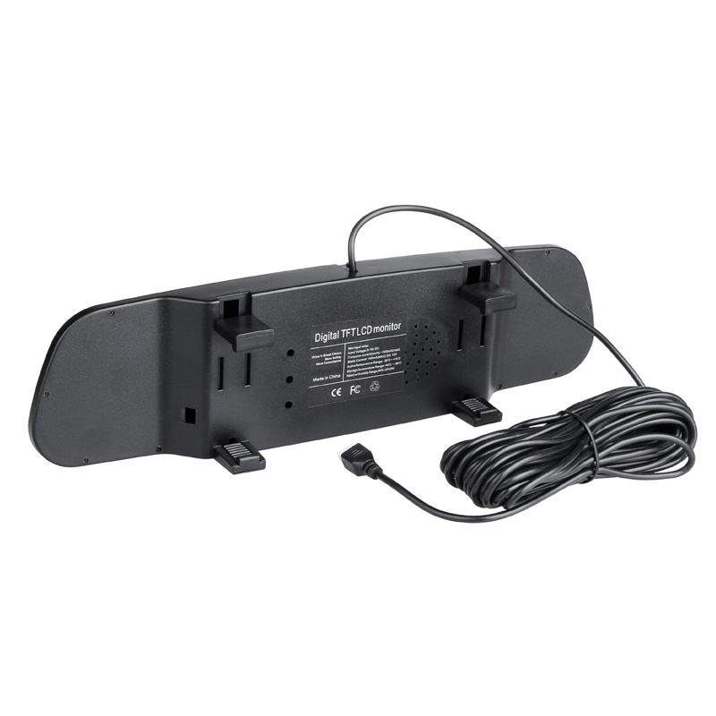 Rear Video Parking 4 Sensor System Full Kits Mirror Monitor Rear View Radar Monitor System Car Parktronic Detector De Radar