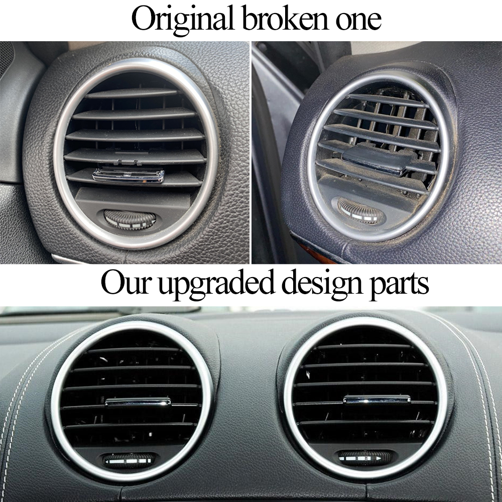 Car Front Left Right Central AC Air Vent Grille Outlet Cover Panel Trim For Mercedes Benz W164 M ML GL 300 350 450 500 2005-2012
