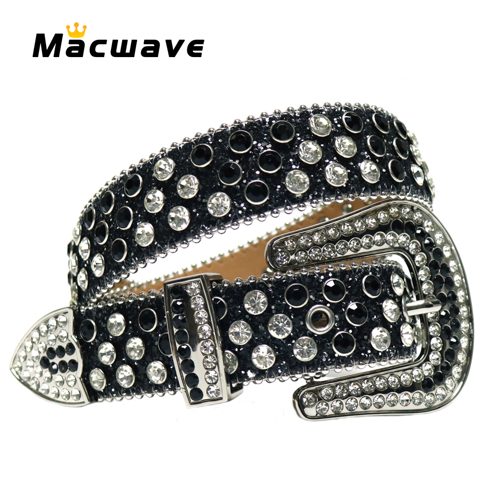 Luxury Rhinestones Belts Western Strap Belt Diamond Studded Belt Cinturones Para Hombre Cinto De Strass Cinturones Para Mujer
