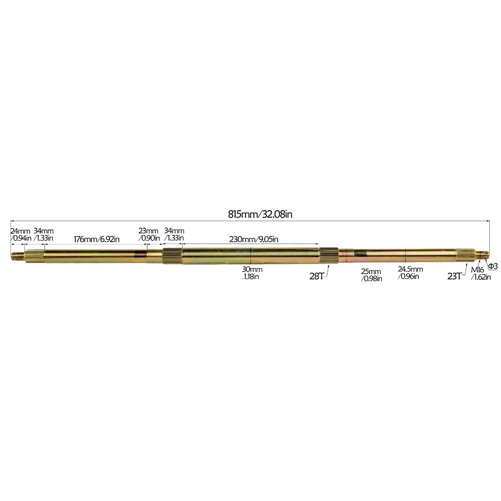 New 810mm Drift Trike Go Kart Rear Axle Kit Complete for 6" Wheels Hubs ATV Quad Buggy Motorcycle Accessories Tires Parts