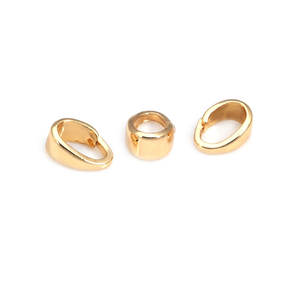 7x3.5MM 6x4MM 7x5MM 9x4MM 18K Gold Color Brass Charms Connector Pendants Clasps Jewelry Making Supplies Diy Findings Accessories