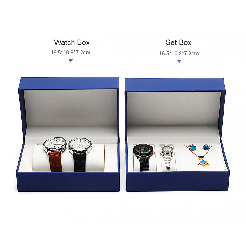1piece PU Wrist Watch Box Holder Organizer Storage Case Earring Necklace Ring Jewelry Display Container for Travel Exhibitors