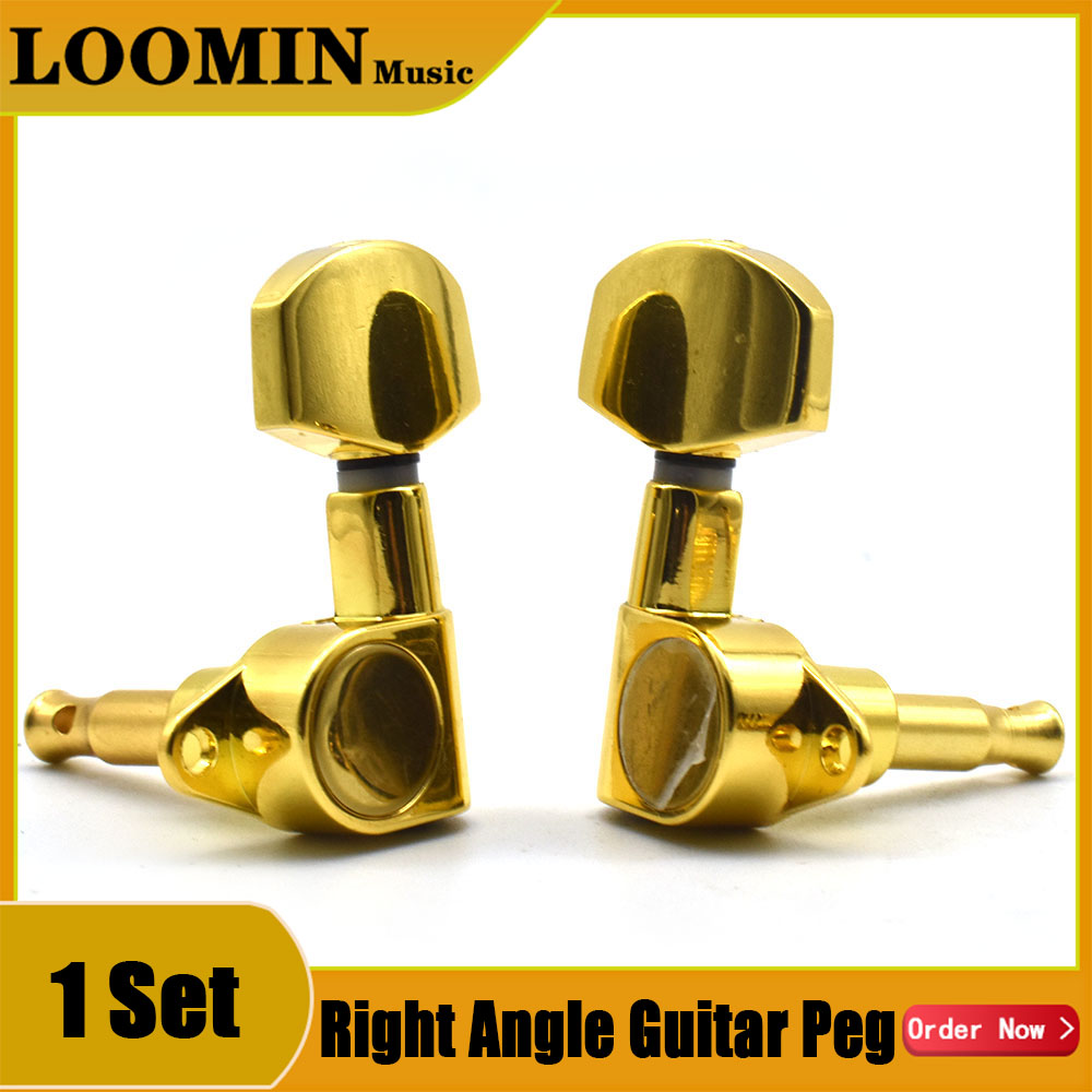6Pcs Acoustic Electric Guitar String Tuning Pegs Tuners Machine Head Guitarra Peg Accessories Parts Gold