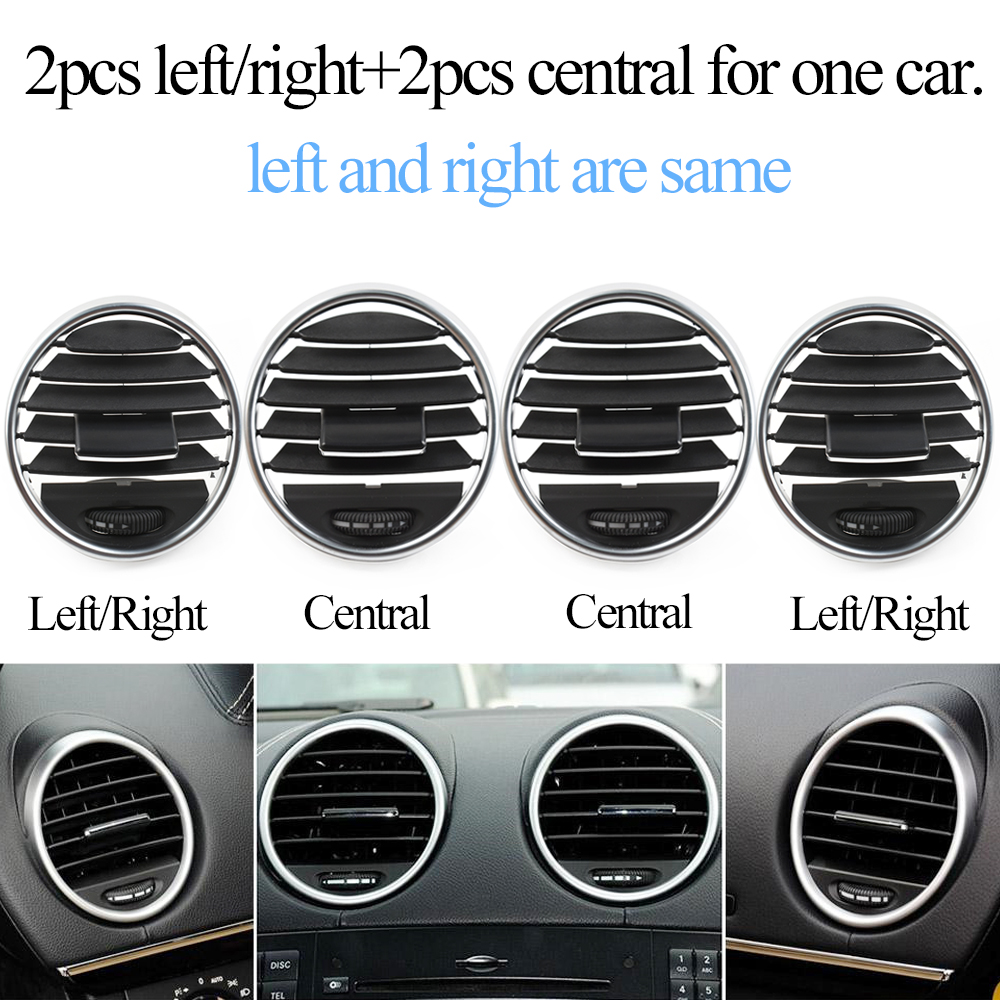 Car Front Left Right Central AC Air Vent Grille Outlet Cover Panel Trim For Mercedes Benz W164 M ML GL 300 350 450 500 2005-2012