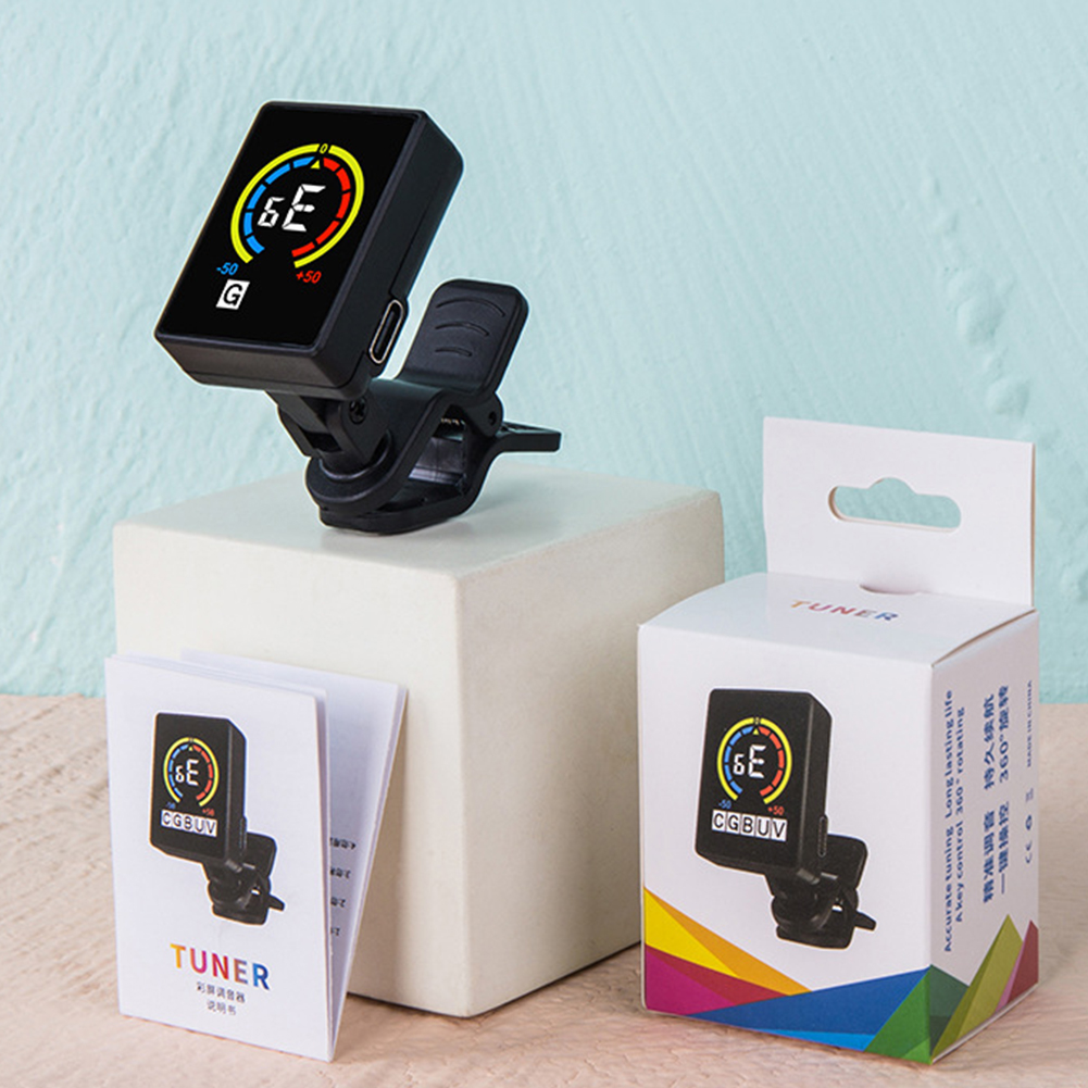 Accessories Guitar Tuner Micro Headstock USB Charging Tuner Tuner for Acoustic Electric Guitar Bass Mandolin Banjo Ukelele