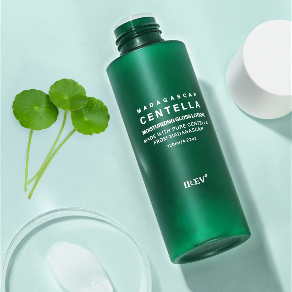 Centella Asiatica Extract Skin Care Facial Cleansing Milk Moisturizing Toner Hydrating Face Cream Essence Liquid Watery Emulsion