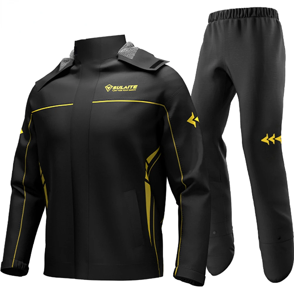 Motorcycle Raincoat Men Waterproof Clothing Rain Suit Reflective Rain Coat Set Motorcyclis Breathable Comfortable Rainwear