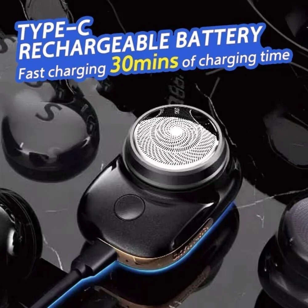Electric Men Portable Wet Remover Washable Razor USB Fast Charging Travel Male Shaver Digital Display Beard Remove F624-20