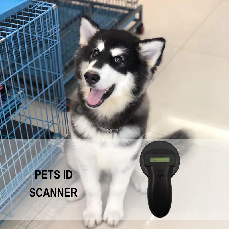 LF 125/134.2KHz FDX-A/FDX-B/HDX optional Animal glass chip ear tag microchip reader for pet,dog,cat,cow,fish,turtle ID scanner