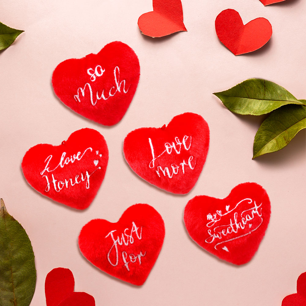 3PCS pet dog toys Valentine's heart shape chew toys for dogs cat dog wearproof toy dog accessories for Dental health