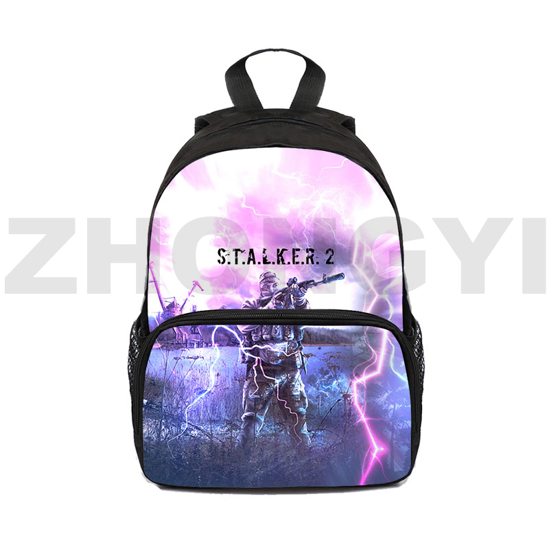 Competitive Games S.T.A.L.K.E.R. 2 Heart of 3D Backpacks Canvas Boys Elementary School Bags Shooting Stalker 2 Men Unisex Bags