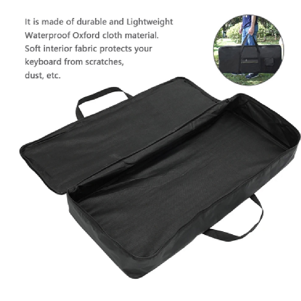 61/76 Keys Electronic Piano Bag Waterproof Oxford Cloth Thickened Handbag Keyboard Suitcase Electronic Piano Accessories