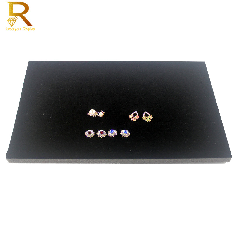 Wholesale Velvet Ring Earrings Jewelry Organizer Display Case Soft Foam Necklace Watch Bangle Storage Showcase Tray 5Pcs/lot