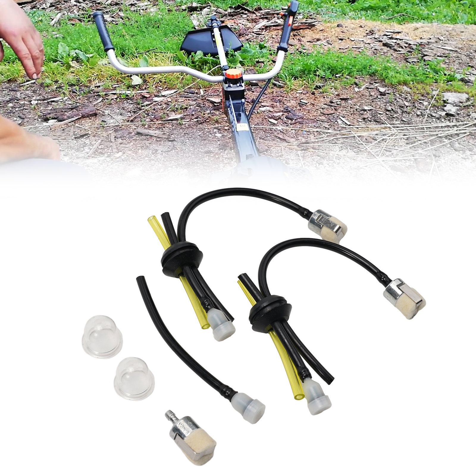 Highly Matched With The Original Fuel Hose With Fuel Filter Set Graden For Fx-Ps152 Fx-Ms152 Brushcutter 2pcs