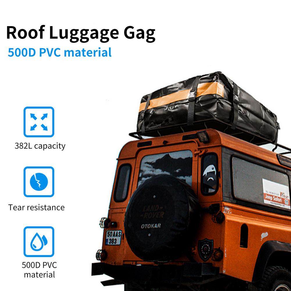 Car Top Roof Storage Bag Waterproof SUV Cargo Carrier Bag Trunk Large Capacity Roof Racks For Car Exterior Parts 96*86*46cm