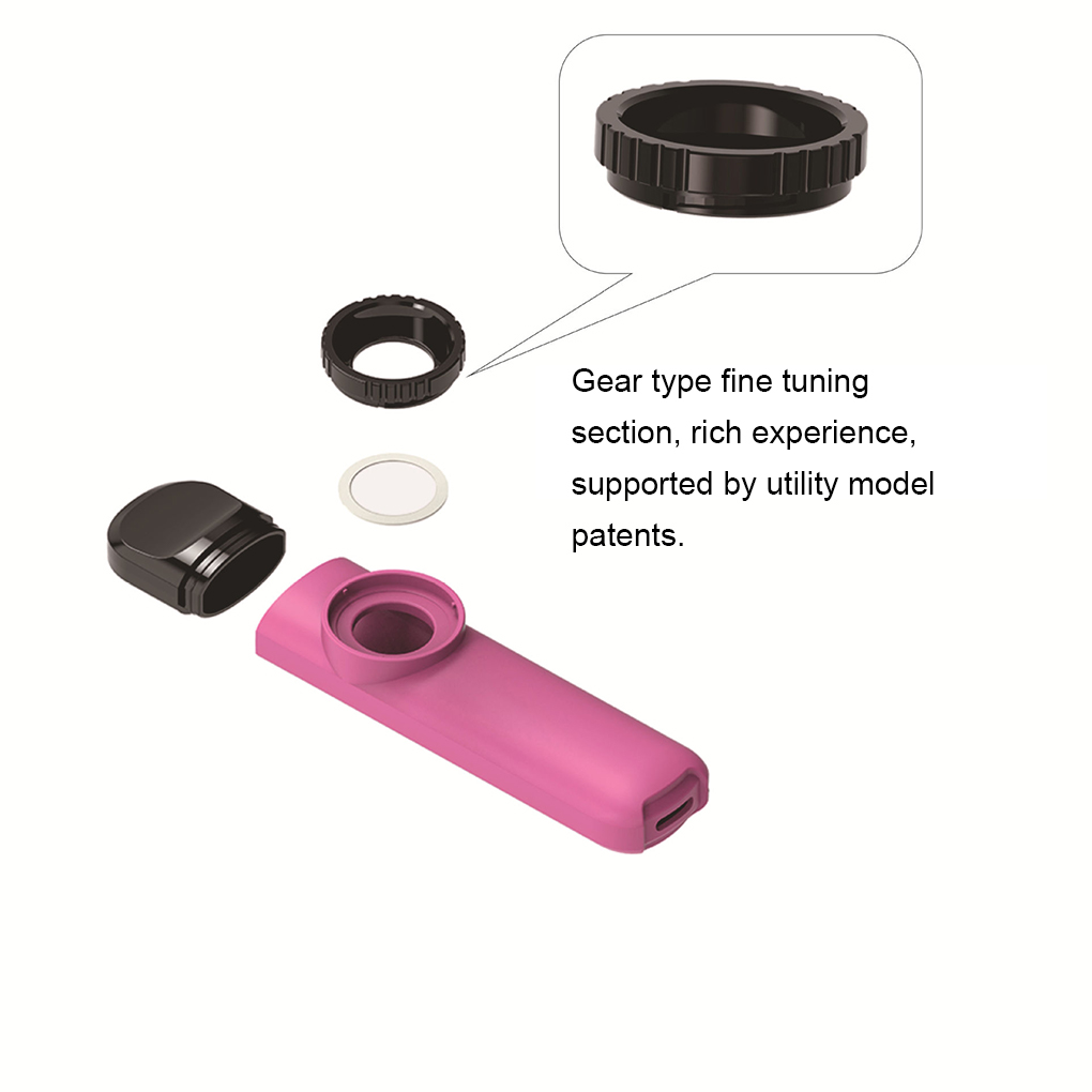 Plastic Kazoo Woodwind Instrument Lightweight Simple Design ABS Professional Guitar Beginners Performances Black