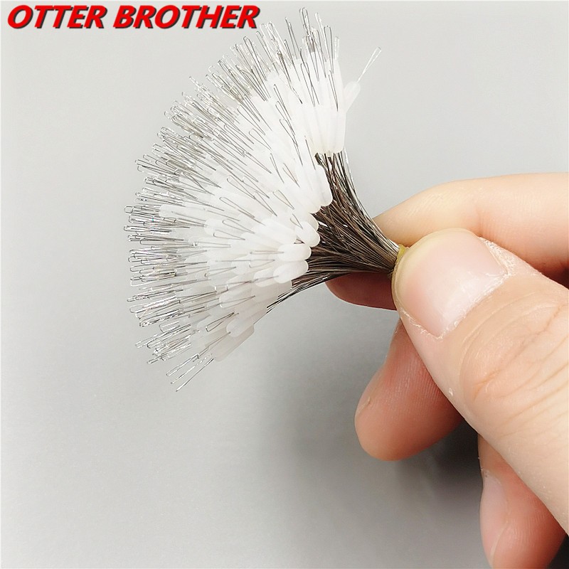 300pcs/lot Float Transparent Rubber Stopper Ss S M L Fishing Bobber Stopper Float Cylindrical Space Bean Fish Line Accessories