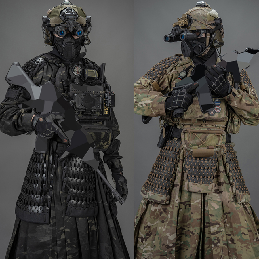 Camouflage Classic Tactical Armored Skirt For Hunting Air Gun Shooting CS War Game Flying Fish Suit