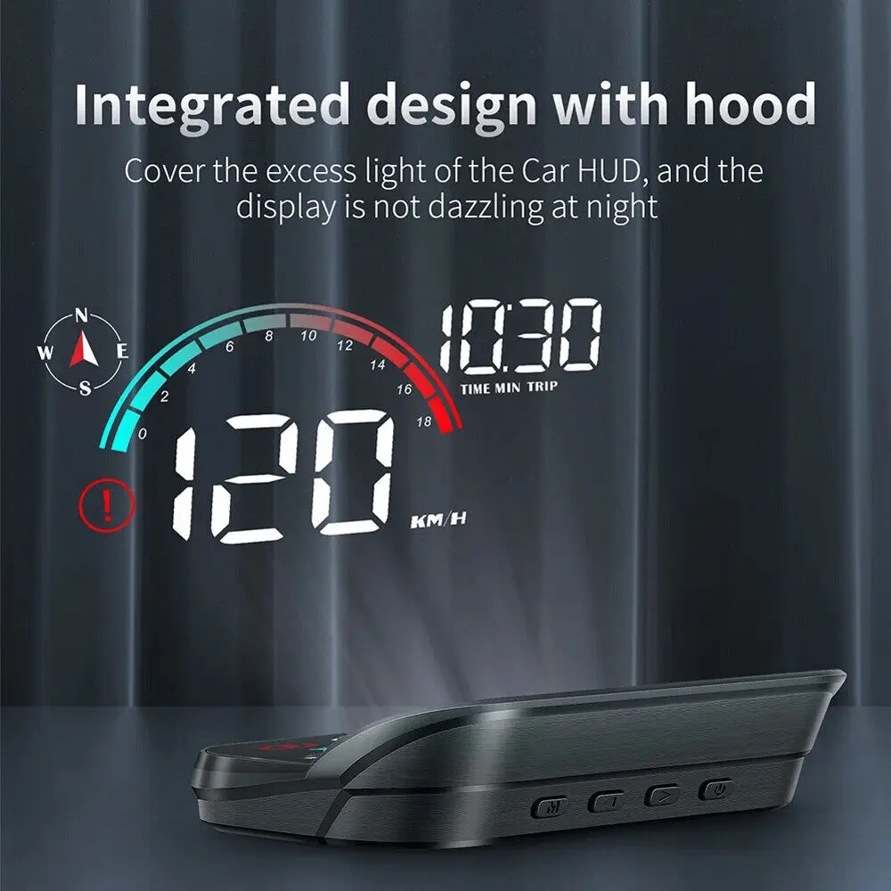 ANCEL M22 OBD2 OBD 2 Car Head-Up Display GPS HUD Projector On-board Computer Speedometer RPM Alarm Speed Warning Digital Display